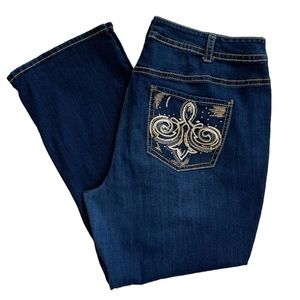 LANE BRYANT High Rise Women’s Boot Cut Denim Jeans Size 26 Reg